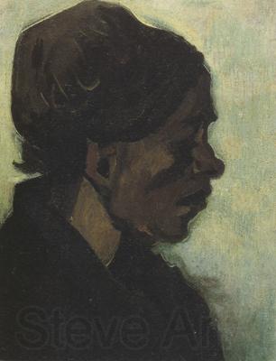 Vincent Van Gogh Head of a Brabant Peasant Woman with Dard Cap (nn04) Norge oil painting art